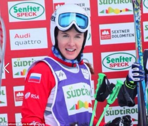 Maria Komissarova, 23, as seen in a photo from her official Facebook page Read more: http://www.dailymail.co.uk/news/article-2560135/Russian-skicross-racer-successful-surgery.html#ixzz2tTFQmXXi  Follow us: @MailOnline on Twitter | DailyMail on Facebook
