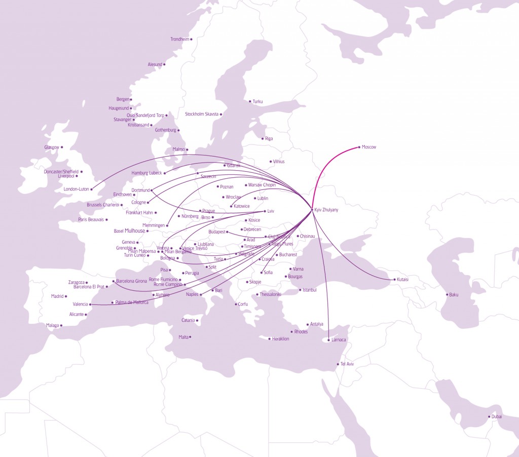 Wizz Air Ukraine_Route network map