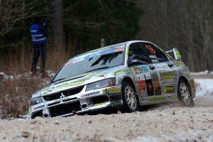 HIDEG RALLY TEAM – Rally Liepāja, 2015. február 6-8. Hideg Krisztián – Kerék István, Mitsubishi Lancer Evo IX 