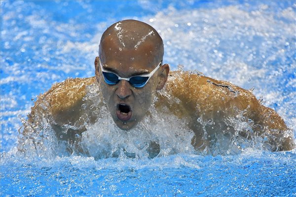 Cseh László a férfi 200 méteres pillangóúszás döntőjében a riói nyári olimpián a Rio de Janeiró-i Olimpiai Uszodában 2016. augusztus 9-én. A magyar úszó a hetedik helyen végzett. MTI Fotó: Czeglédi Zsolt