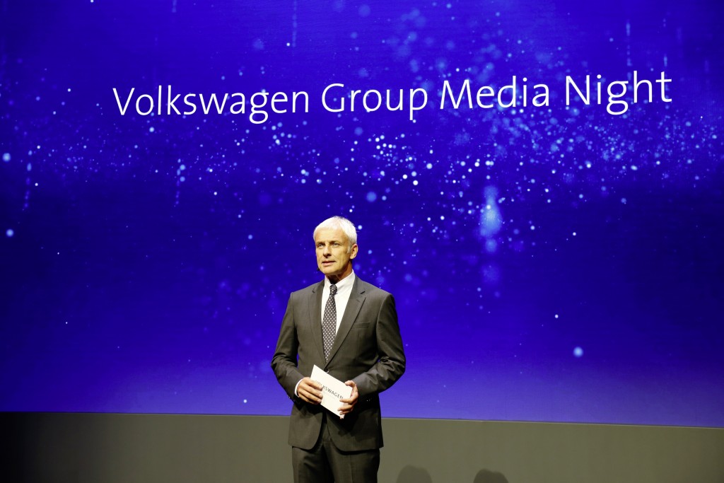 Vorabendveranstaltung des Volkswagen Konzerns zum Pariser Autosalon 2016