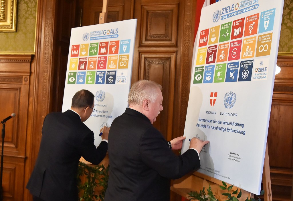 Häupl unterzeichnet UNO-Ziele für nachhaltige Entwicklung